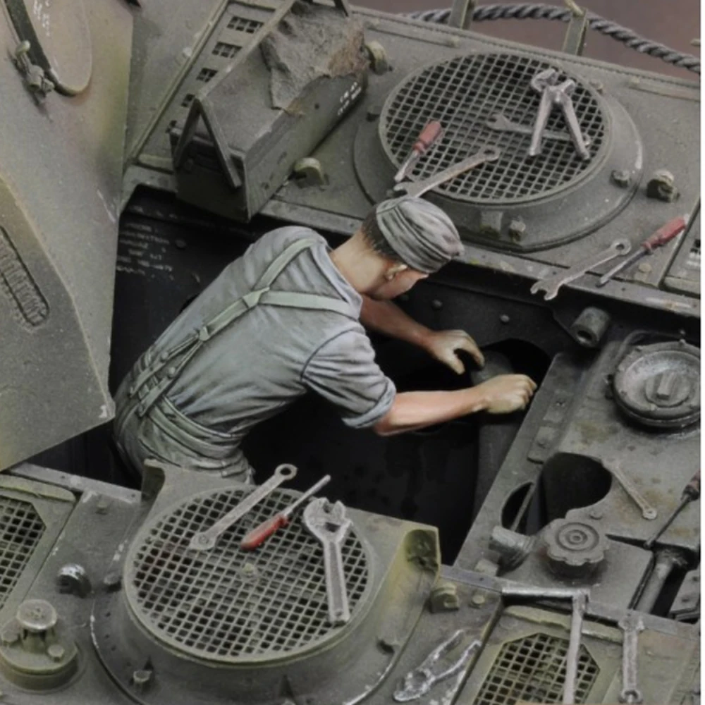 1/35 искусственная фигурка из смолы военная тема несобранный и Неокрашенный GK 790R