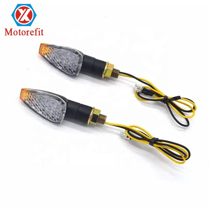 

1 пара, Светодиодные поворотники для мотоцикла, 12 В