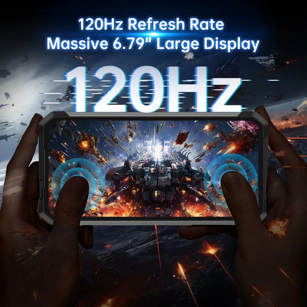 Фото Смартфон Unihertz SHARK 3 от 8849, Android 14 32 ГБ, 512 ГБ, размер 8300, 3K AMOLED-экран, 11600 мАч, ночная камера, прочный телефон 5G №3