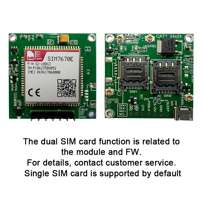 Фото Комплект коммутационной платы SIMcom SIM7670E, модули 4G LTE CAT1, поддержка данных + GNSS + голоса, однорядная игольная плата разработки с антенной №4
