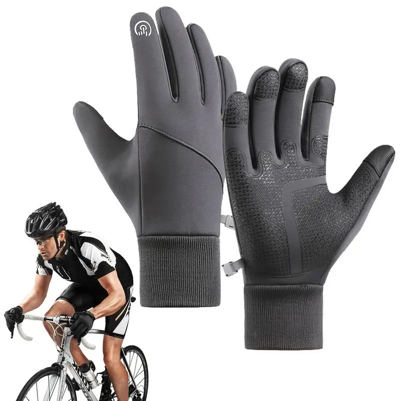 

Женские теплые велосипедные перчатки, зимние перчатки, водонепроницаемые ветрозащитные перчатки для верховой езды, велосипедные термоперчатки для сенсорного экрана