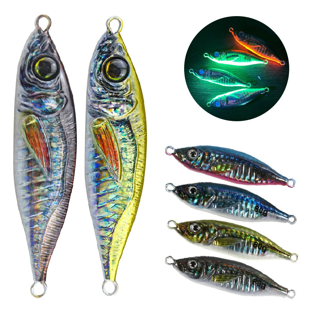 Горгоны металлическая приманка с 3D принтом маленький Джек ВИБ медленно