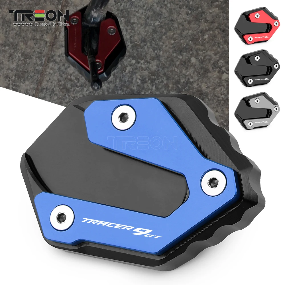 

For Yamaha TRACER 9 GT TRACER 9GT 2021 2022 Motorcycle CNC Aluminum Side Stand Extension Enlarge Pad Kickstand Plate
