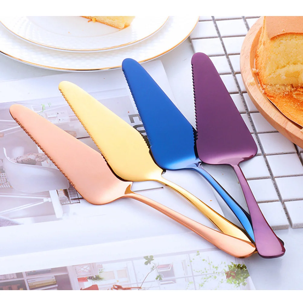 

Server Cake Spatula Pie Pizza Steel Dessert Stainless Wedding Slicer Flatware Pastry Baking Set Servers Lifter Metal Gold