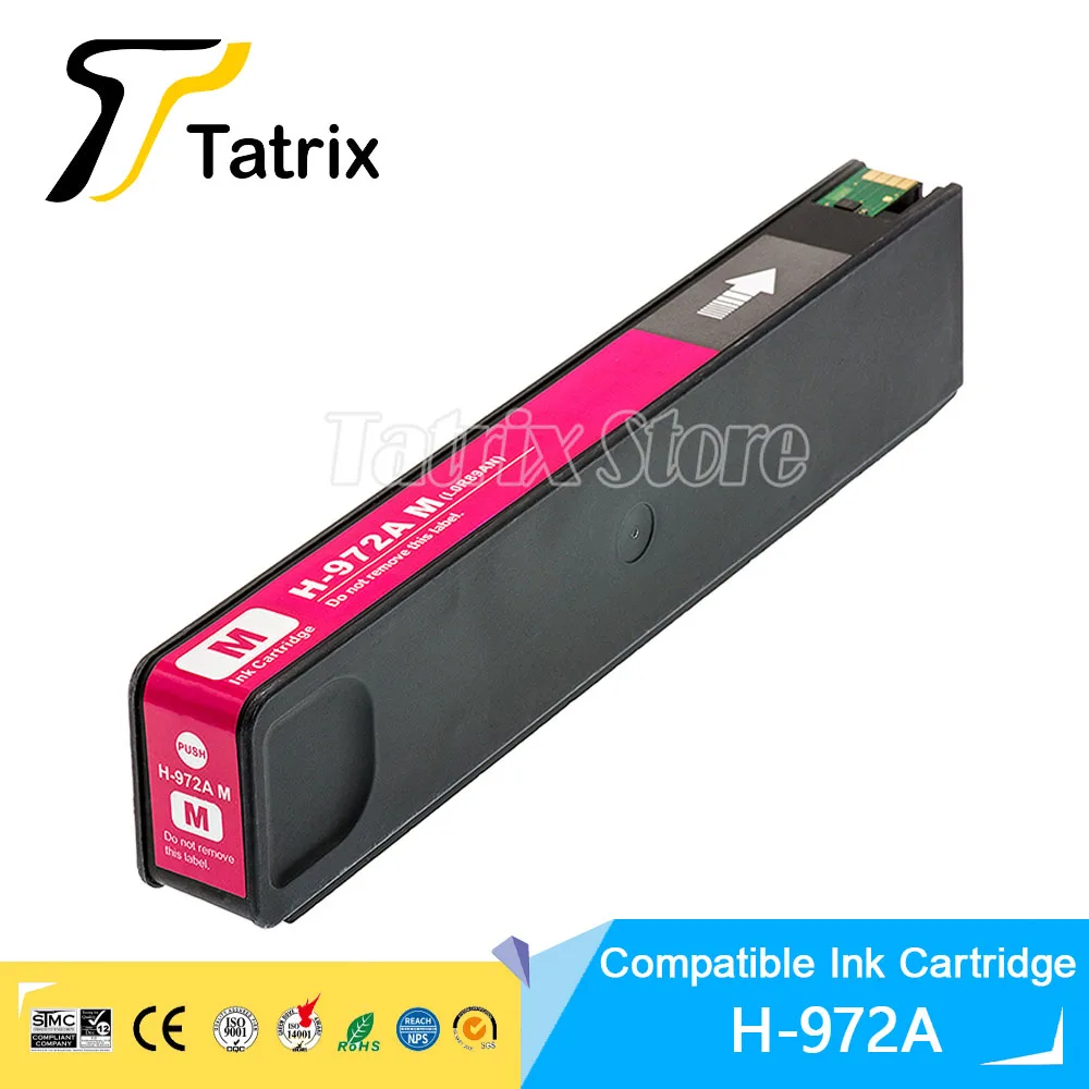 Tatrix 4 цвета для HP972A HP972 972 972A чернильный картридж PageWide Pro 477dw 577dw 452dw 477dn 452dn 577z 552dw P55250dw
