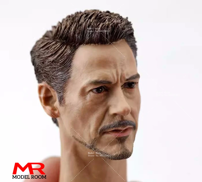 1/6 масштаб Тони Роберт Дауни младший. Голова резьба с шеей подходит для 12 дюймов