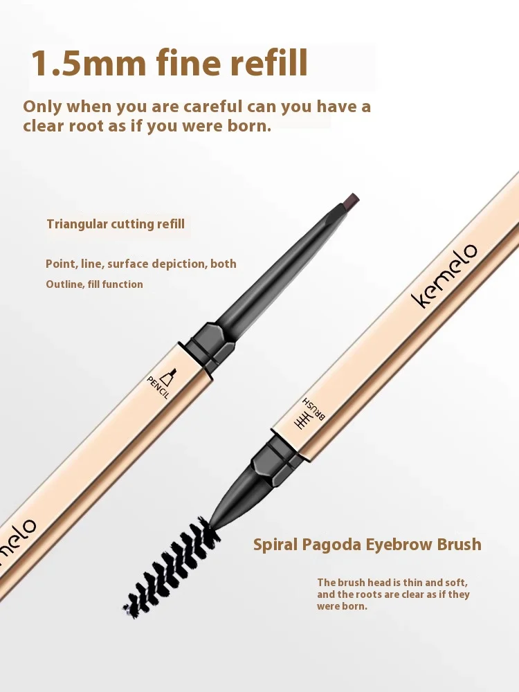 5-цветный двусторонний карандаш для бровей водостойкий макияж долговечный не