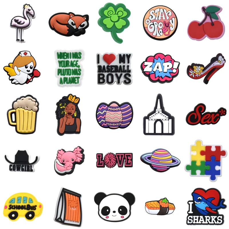 

Shoe Charms Para Pins Gifts Men Boy Packs Shoes Accessories Decorations for Crocs Wholesale Bulk Girl Set Jeans Women Charm Kids