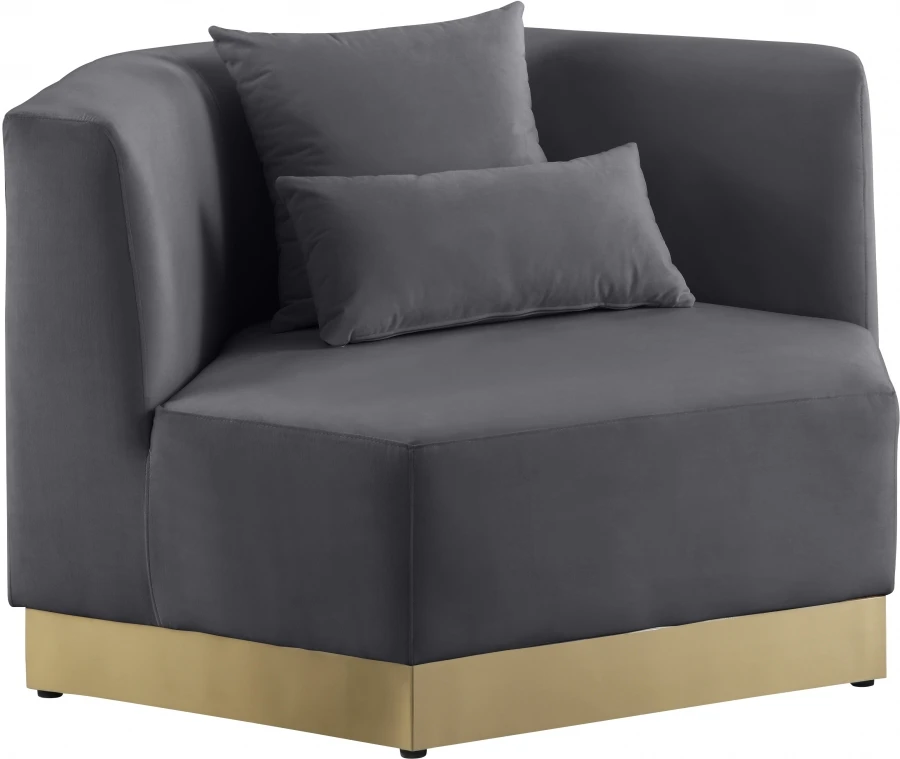 Living Room Furniture Chrome Finished Upholstered Leisure Accent Arm Sofa Chair