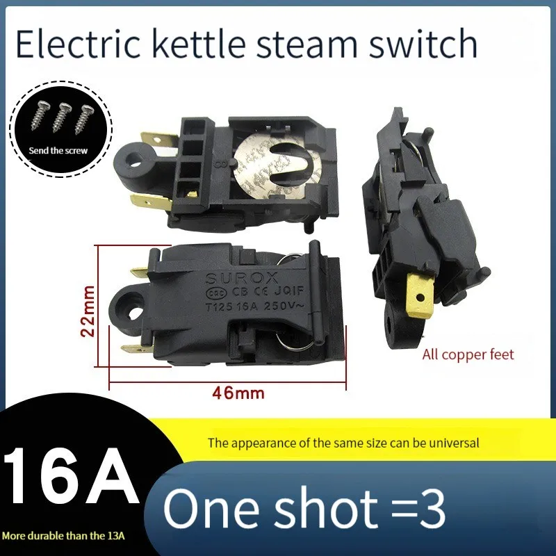 

В наличии, аксессуары для электрического чайника FADA 13a, универсальный термостат, Высококачественная Рабочая крышка высокой мощности