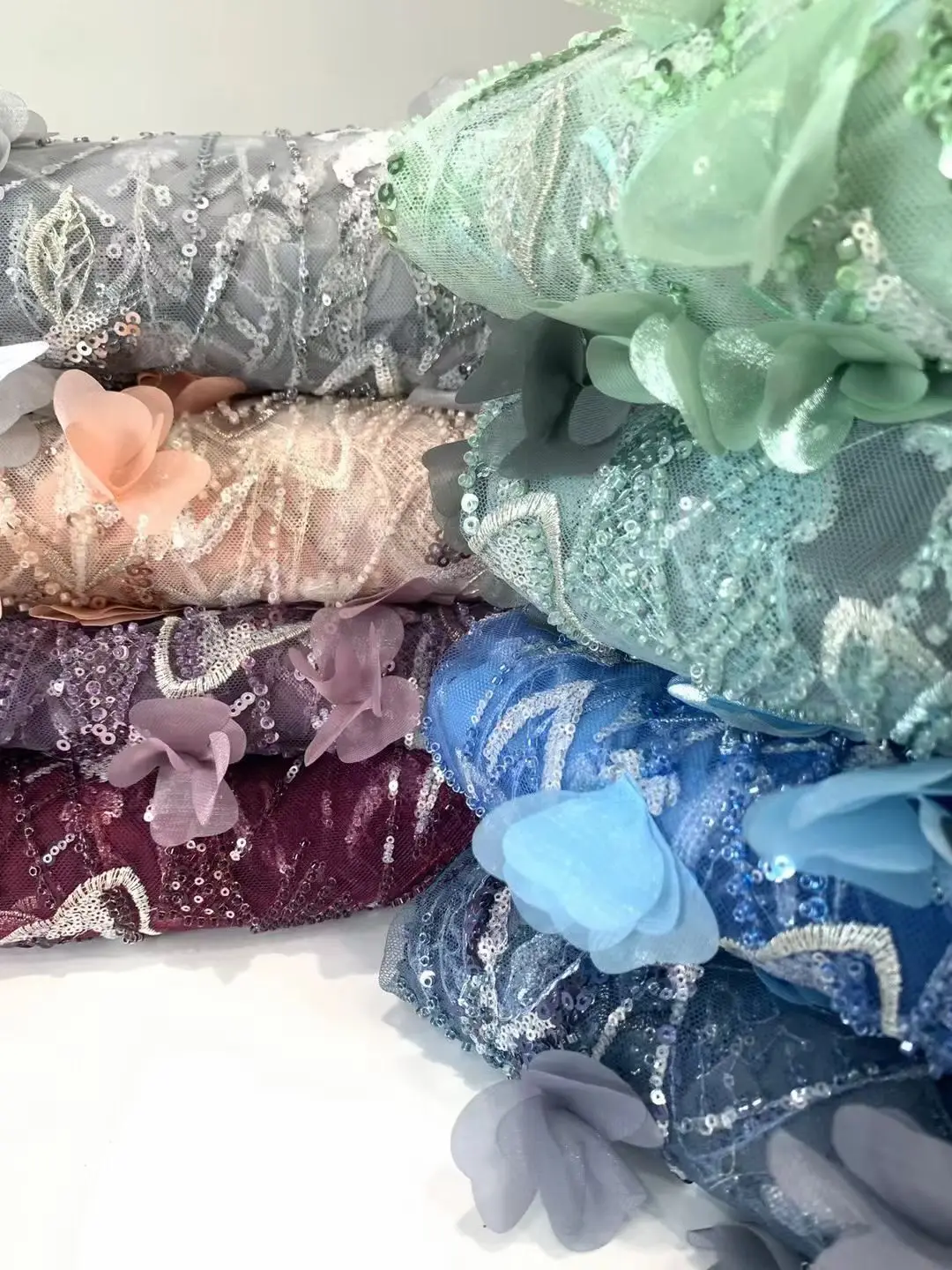 Африканская кружевная ткань с 3d цветами высококачественные кружевные вышитые