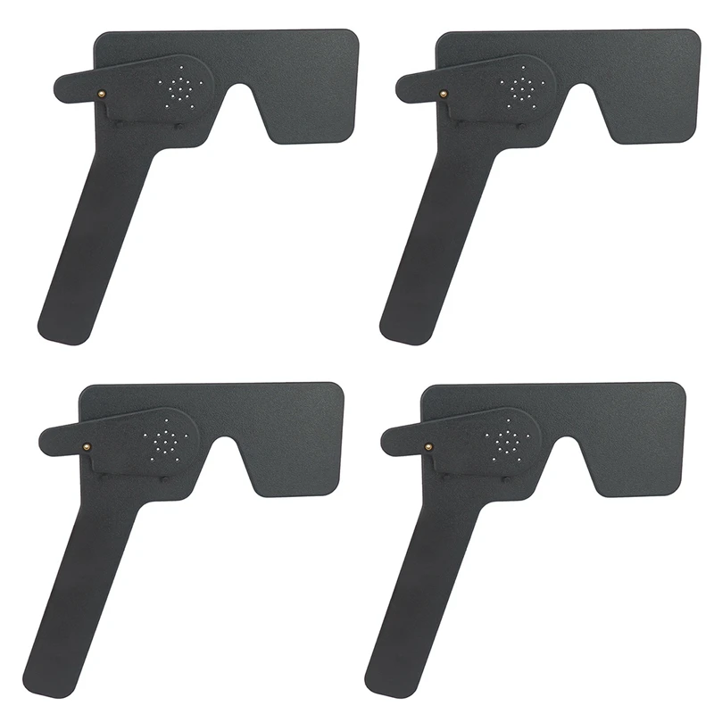 

Профессиональный офтальмологический окклюдер для глаз Lorgnette с 17 отверстиями из черного пластика, 4 шт.