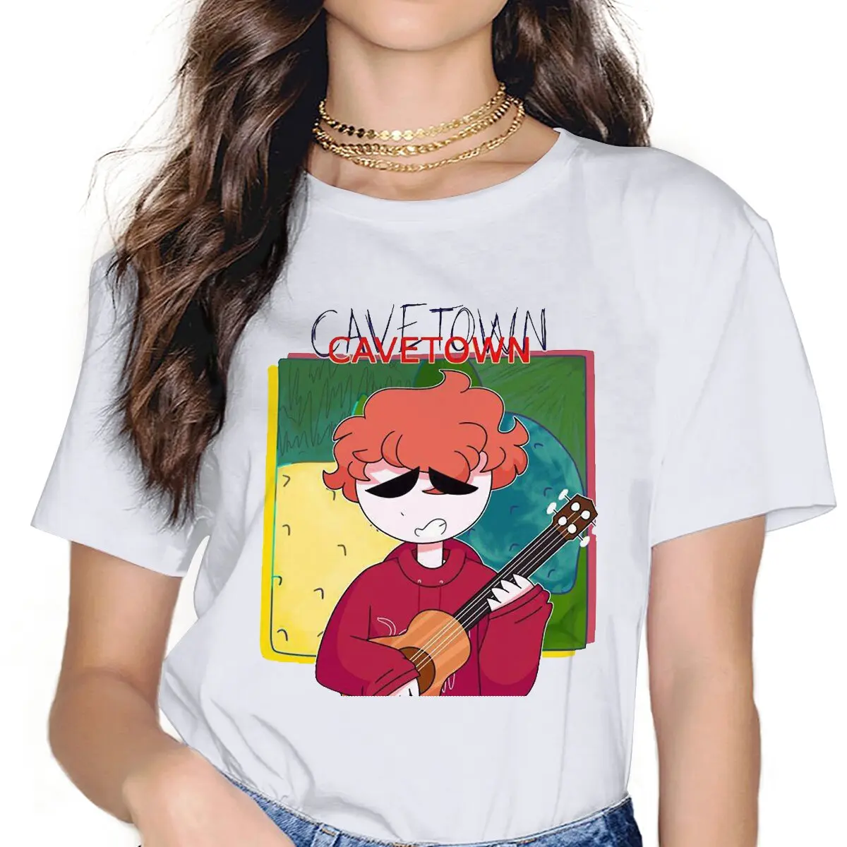 

Грустная женская одежда cavtown лимонный Мальчик Англия певец музыкант графика женские футболки винтажный Графический Свободный Топ Футболка...