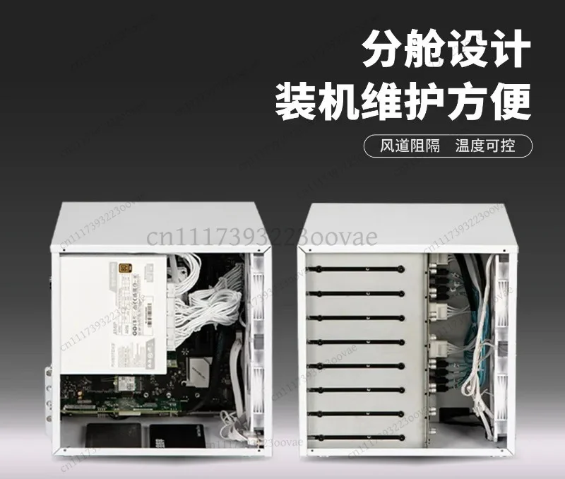 Фото Корпус Df 8-Bay NAS MATX с поддержкой блока питания ATX для самостоятельной сборки сетевого хранилища. №4