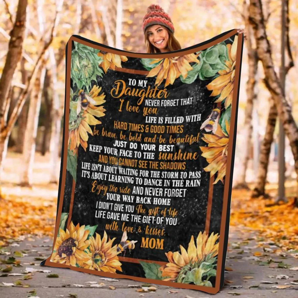 

Мягкое флисовое покрывало с 3D принтом для спальни