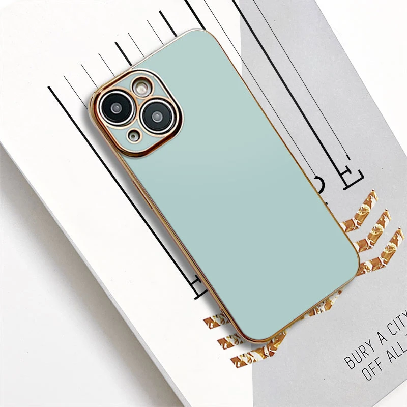 

For iPhone 14 13 12 11 Pro Max Plating Case Anti-knock Plated Phone Case For iPhone XR 7 8 Plus 6 XS X 13 12Mini Full Cover Case