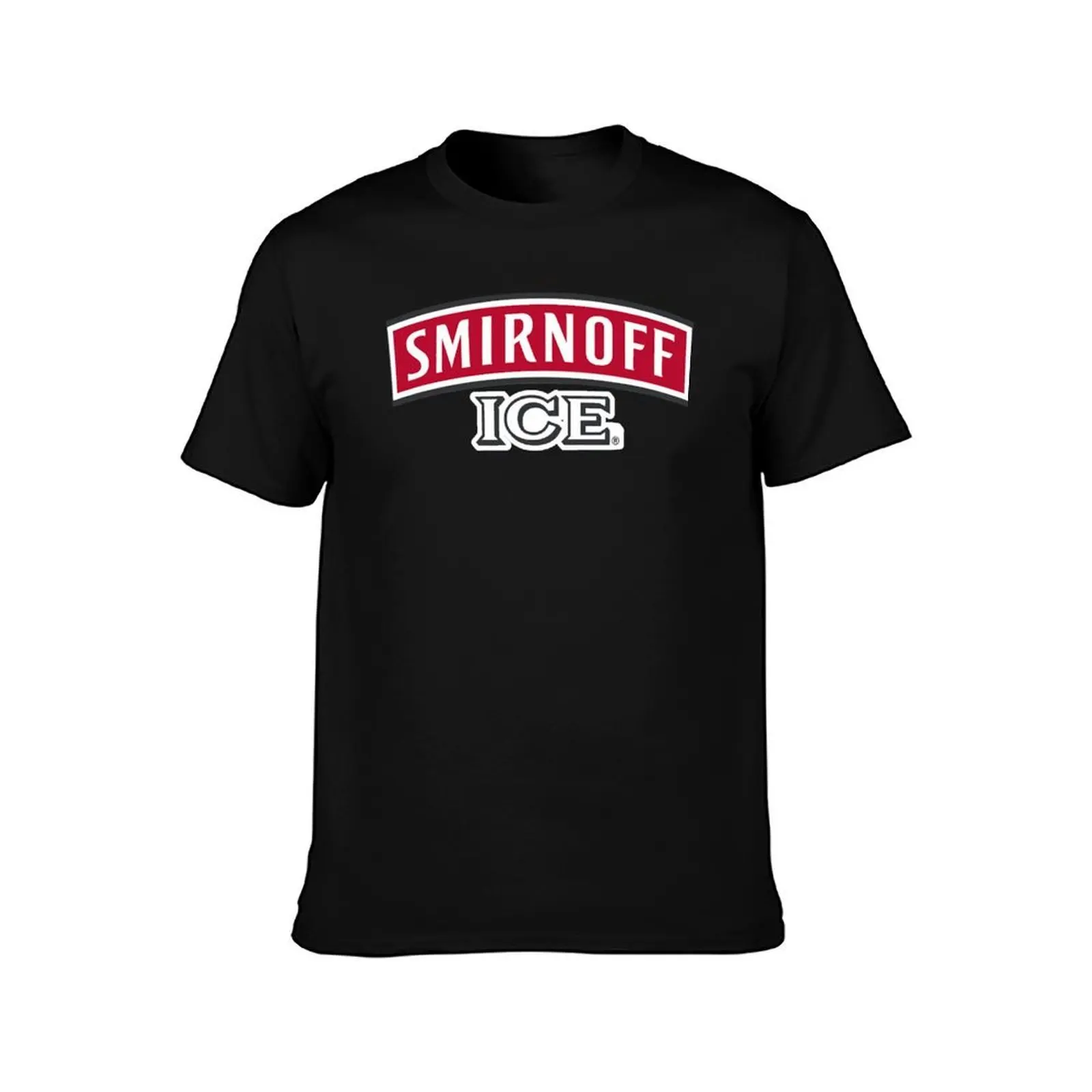 Фото Футболка с логотипом Smirnoff Ice, мужские футболки, футболки для мужчин, хлопковая забавная футболка, футболка с индивидуальным принтом №2