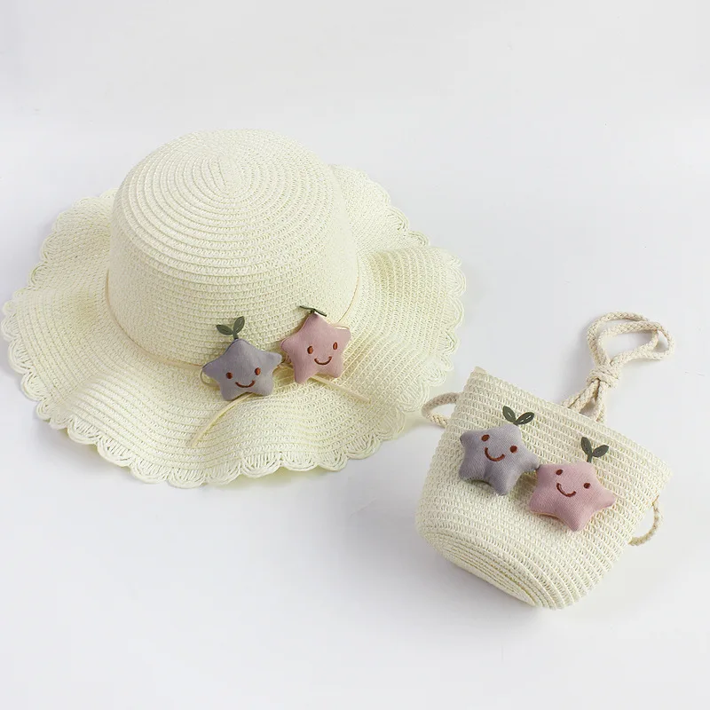 Соломенная шляпа от солнца, летняя кепка для девочек, сумка с милой звездой, женские сумки на плечо, пляжная шляпа от солнца, сумка для путешествий, праздничная декоративная Кепка-ведро Соломенная шляпа от солнца, летняя кепка для девочек, сумка с милой звездой, женские сумки на плечо, пляжная шляпа от солнца, сумка для путешествий, праздничная декоративная Кепка-ведро