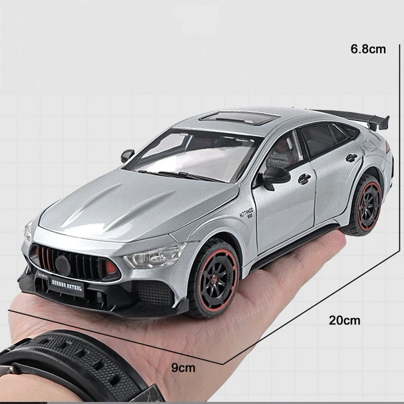 Модель автомобиля из сплава Benc Rocket 1/24 модель AMG GT 63 под давлением Игрушечная