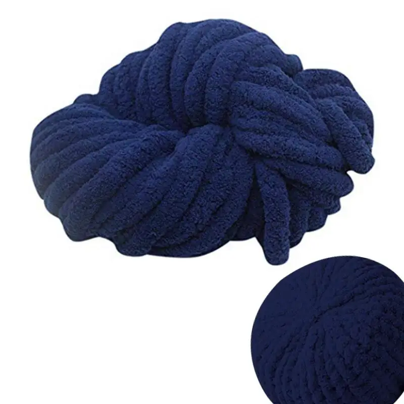 

Chenille Yarn Thick Chenille Weaving Thread Soft Polyester Weaving Crochet Craft Yarns For Throw Blanket Pillows