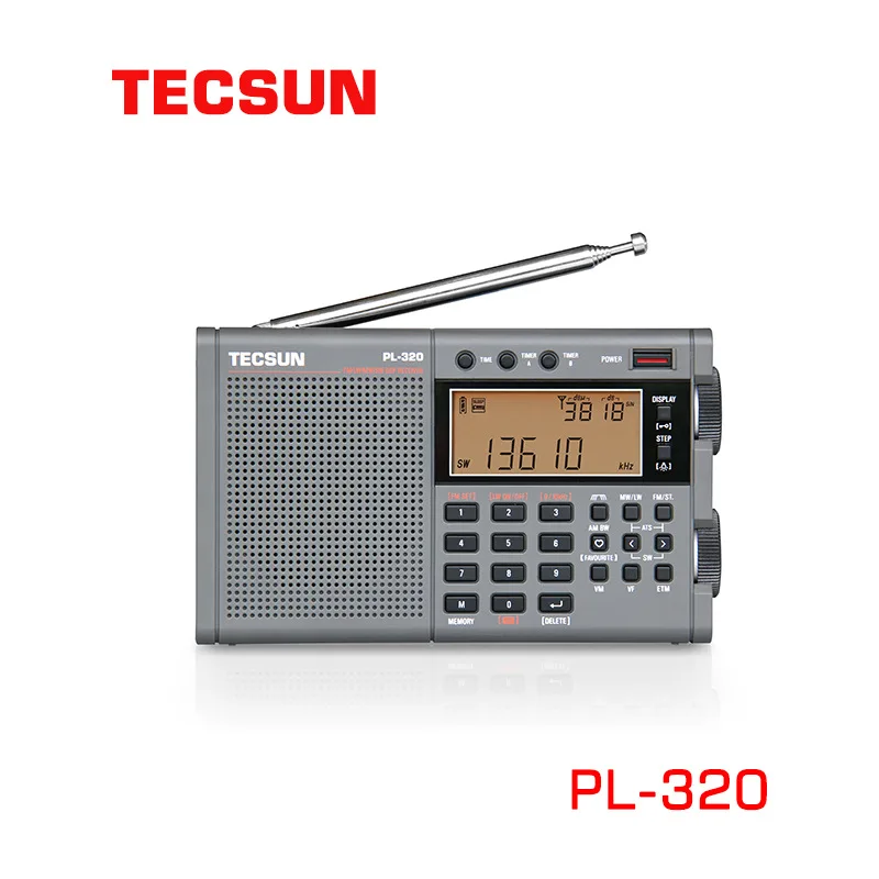 

TECSUN PL320 Radio FM/AM/SW/WM/Full Band Radio DSP Receiver FM Radios Stereo Portable Radio LCD Display Digital Radio Receiver