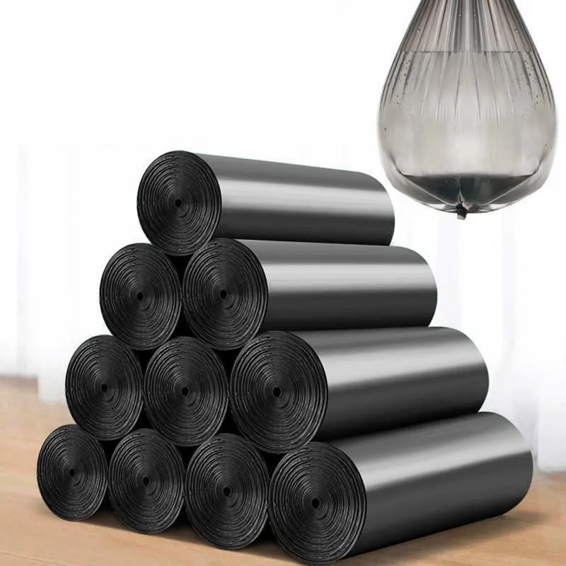 Черные мешки для мусора StoBag 500 г/лот пластиковый жилет с ручкой бытовая