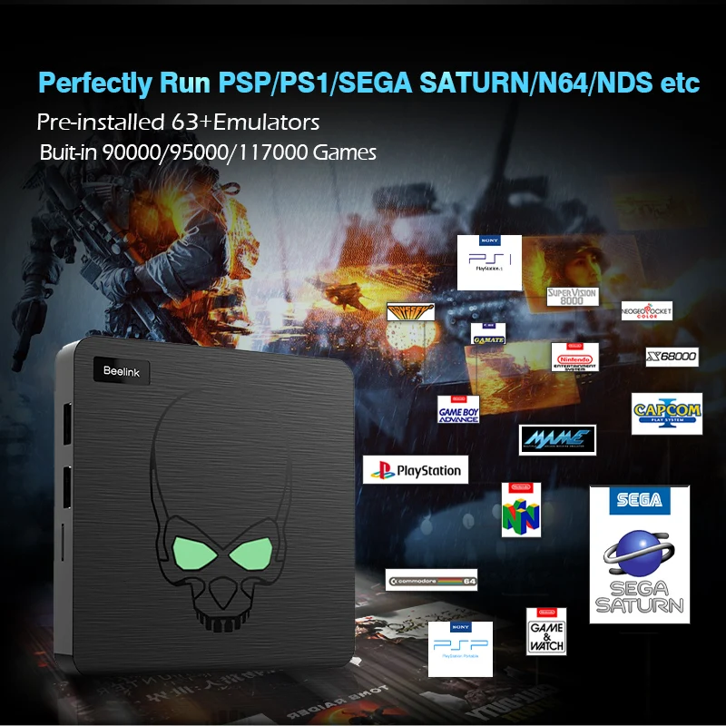 KINHANK супер консоль X King Ретро видео игровая для N64/MAME/PSP/DC/PS1 с контроллером 4K выход