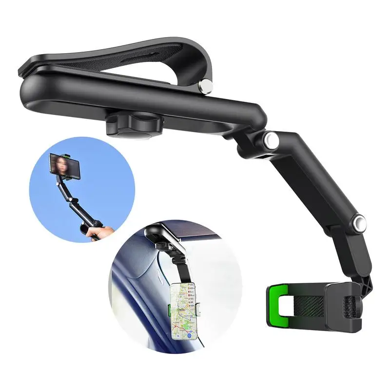 

Rearview Mirror Phone Holder Car Holder For Cell Phone 360 Rearview Mirror Phone Holder Phone Mount Universal Adjustable Holder