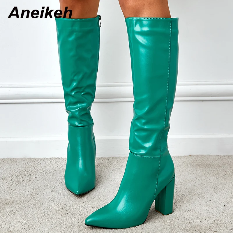 

Женские босоножки на молнии Aneikeh, Модные Босоножки с открытым носком и перекрестной шнуровкой спереди, с круглым каблуком, Размеры 35-42, новин...