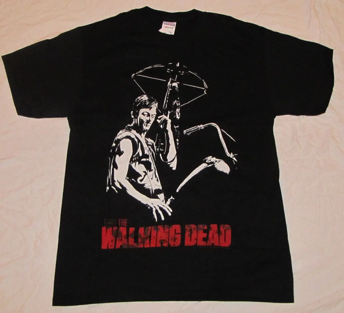 Большая мужская футболка Ходячие мертвецы зомби биттеры Дэрил Диксон Норман