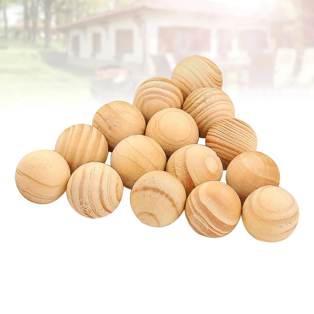 

100pcs Natural Cedar Wood Balls Wood Balls Moth for Drawers Storage Boxes Closets