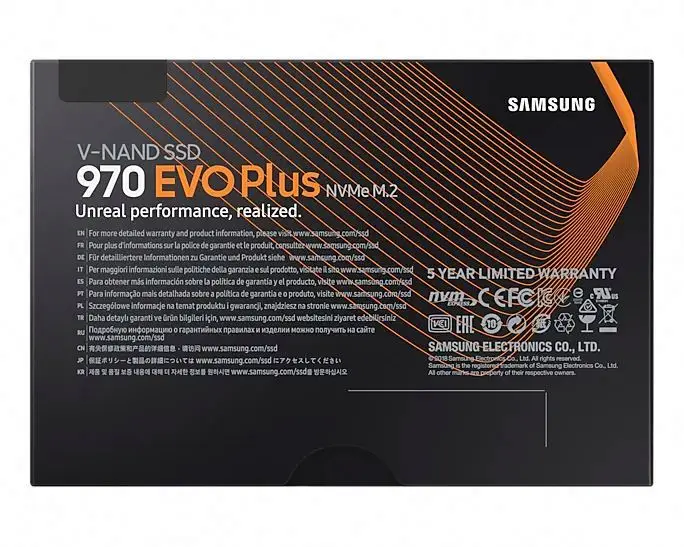 Твердотельный накопитель для SAMSUNG MZ-V7S2T0BW 2 ТБ 970 EVO Plus NVMe M.2 SSD V-NAND 3-битный MLC PCIe Gen 3.0 X