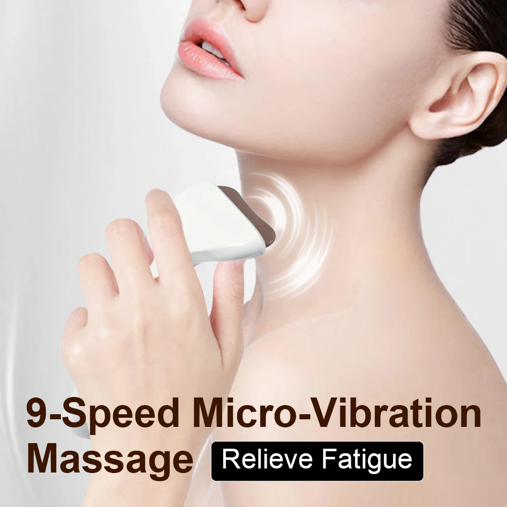 GZAI устройство для подтяжки лица электрический массажер Гуа Ша скребковая доска с