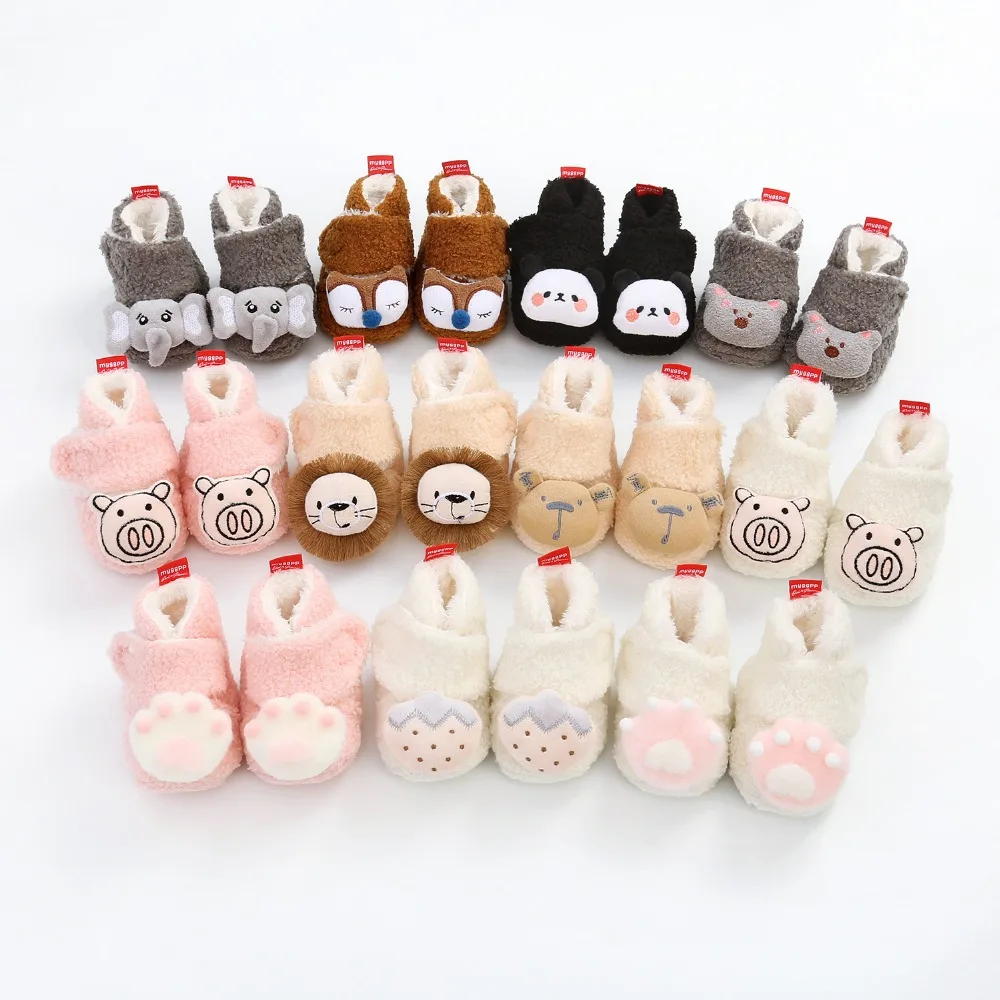 

Winter Infant First Walkers Cartoon Baby Shoes Warm Newborn Shoes Soft Sole Spring Toddler Shoes Baby Girl Boy Prewalker