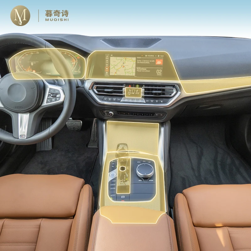 MUQSHI Предварительно режущий интерьер автомобиля PPF защитная пленка для краски