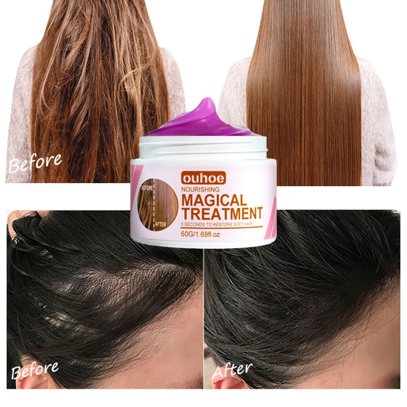 

Волшебная маска для волос Восстановление за 5 секунд повреждение Frizzy мягкие гладкие блестящие волосы глубокое увлажнение лечение волос про...