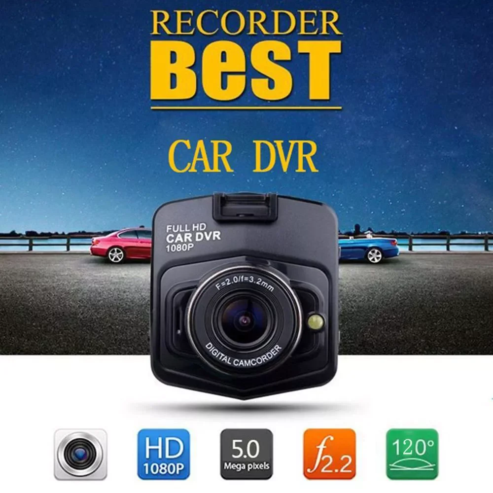 

GT300 Digital video Dashcam Screen 2.2" HD driving recorder Car DVR motion detection autoregistration Auto Black dash cam