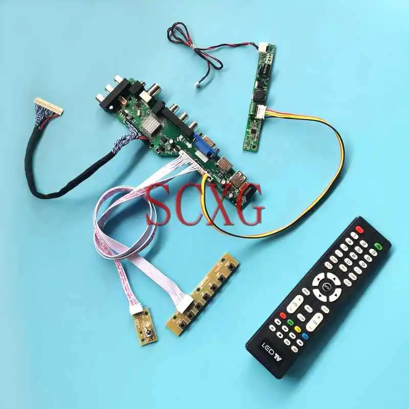 

For MT200LW01 V1 MT200LW02 V0 LCD Monitor DVB Digital Drive Board VGA HDMI-Compatible 1680*1050 DIY Kit 20" 30Pin LVDS AV USB RF