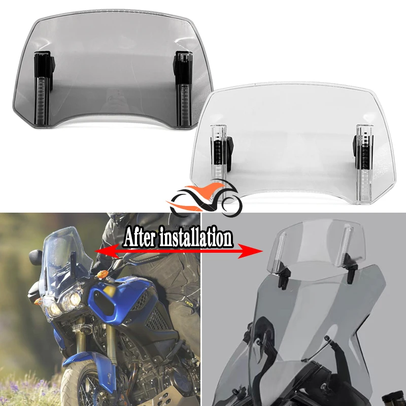 

XT1200Z/ZE Motorcycle Windshield Extension Spoiler Windscreen Air Deflector Fit for YAMAHA XT660Z Super Tenere TDM900 850 TDR250