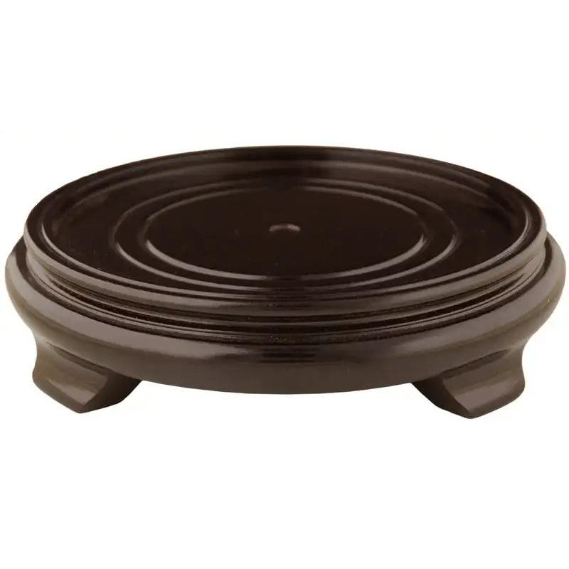 

Round Rosewood Base Pedestal Display Stand - (Size 9.5 in. Base Diameter)