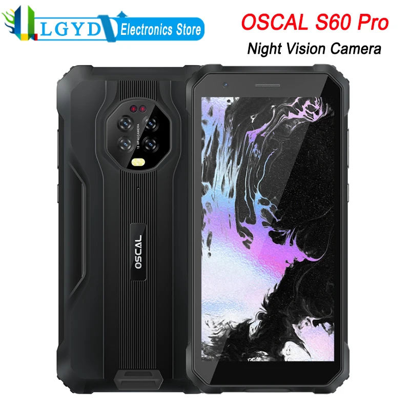 

Blackview OSCAL S60 Pro Rugged Phone Night Vision Camera 4GB RAM 32GB ROM 5.7 inch Android 11 MTK6762V Octa Core NFC Dual 4G LTE