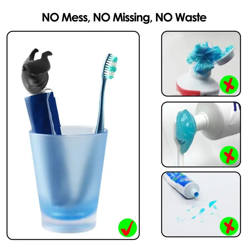 Дозатор зубной пасты для собак универсальный выжиматель с крышкой из силикона