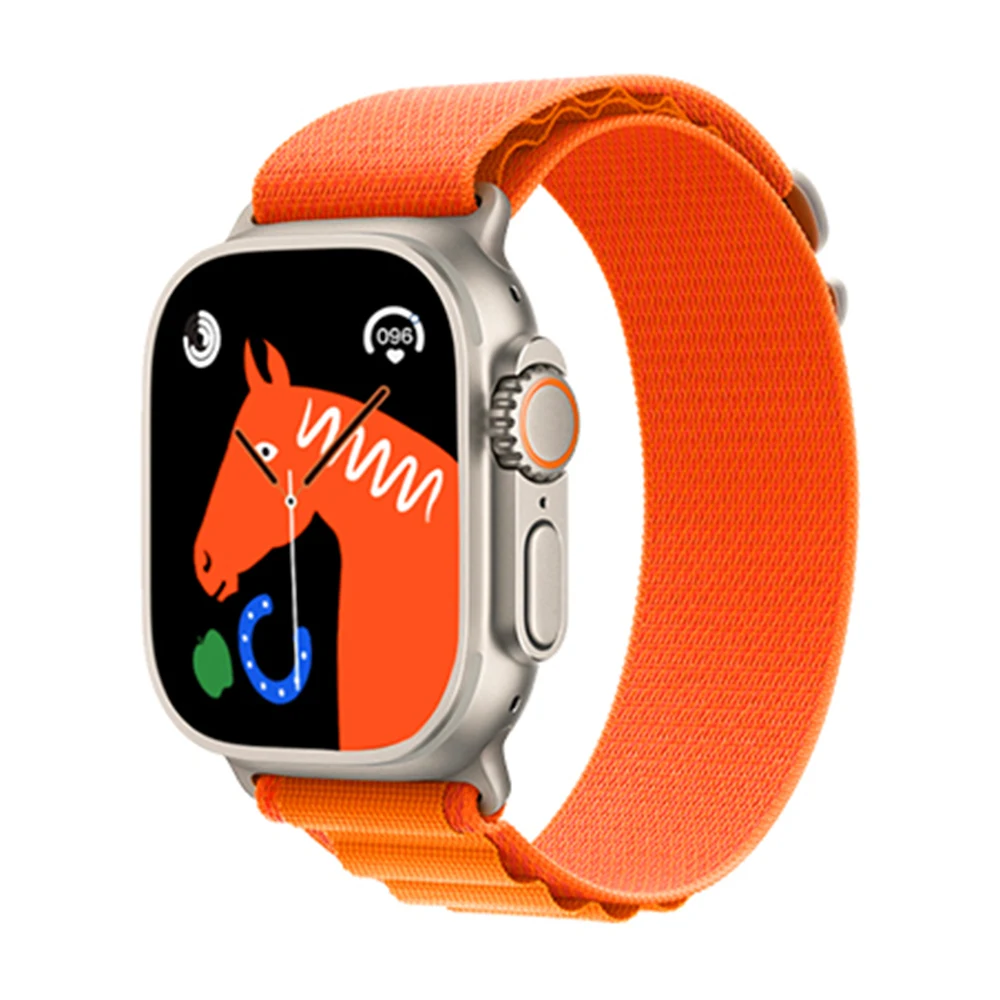 

49mm Smart Watch Ultra 8 NFC Door Access Unlock 380Mah Smartwatch Series 8 Bluetooth Call 2.02" Wireless Charge Fitness Bra