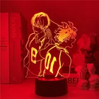 СВЕТОДИОДНЫЙ ночник в виде манги Haikyuu Hinata Shoyo  Kageyama Tobio, 3D фигурка с Usb, ночник для спальни, декоративное освещение в стиле аниме Haikyu