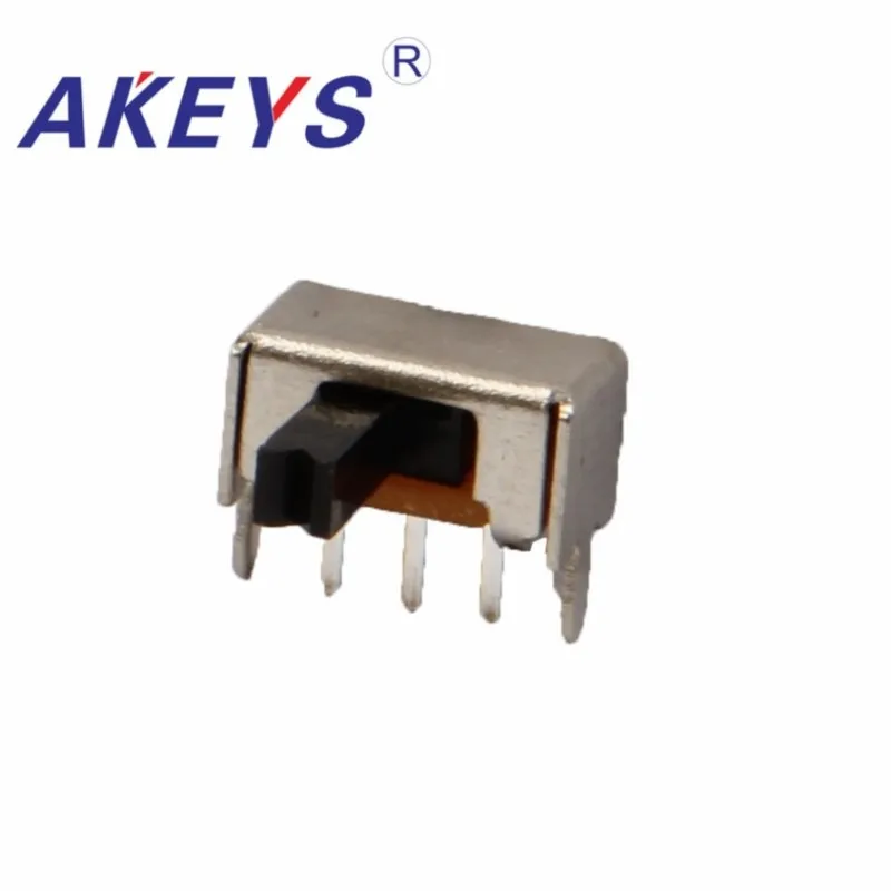 10 шт. SK-12D07 1P2T однополюсный двухпозиционный ползунковый переключатель с боковой