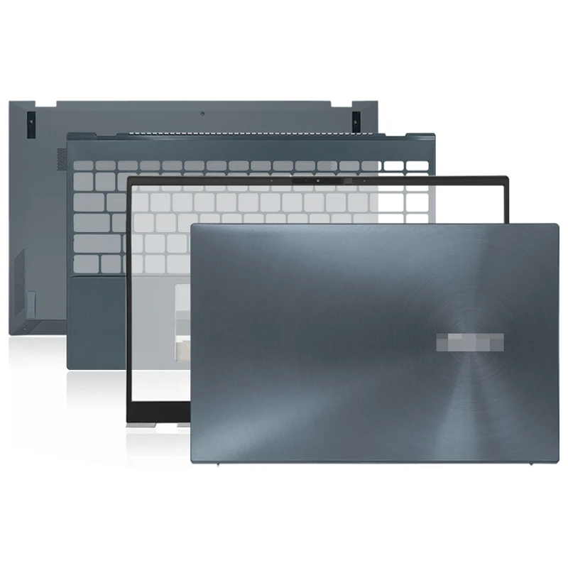 

New For ASUS ZenBook 14 UX425 UX425J UX425JA U4700J Laptop LCD Back Cover Front Bezel Palmrest Bottom Case Grey Metal