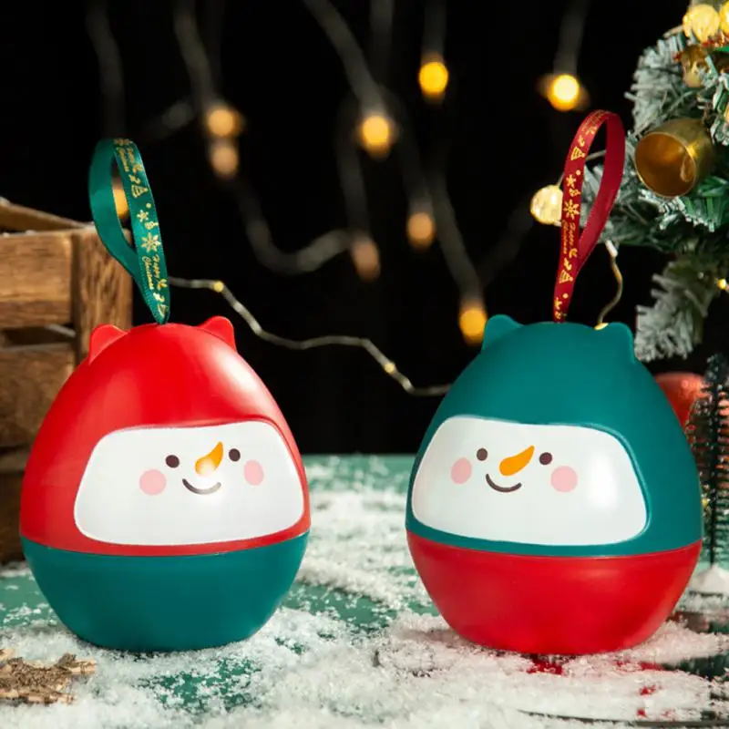 

Gift Package Party Gifts Creative Snowman Box Christmas Fruit Gift Boxes Candy Chocolate Pouch Christmas Apple Box Cute Leather