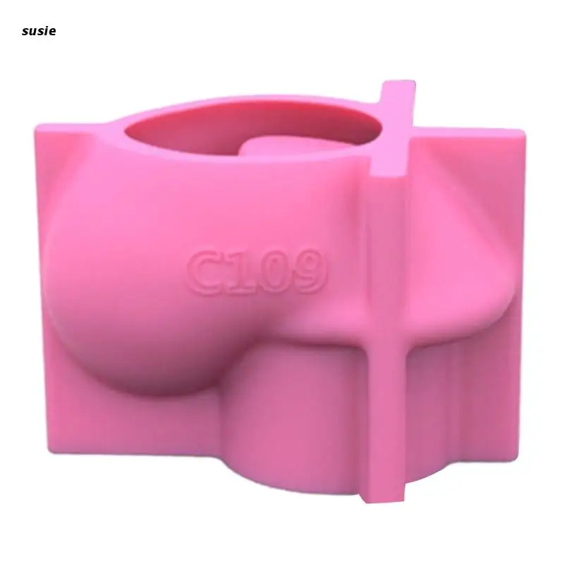 

X7YA Flower Pot Silicone Mold Diy Succulents Concrete Flower Pot Plaster Cement Mold