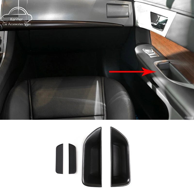 Черный ящик для хранения на дверную ручку автомобиля 2 шт. контейнер перчатки