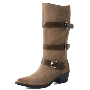 Image for 2022 Autumn And Winter New Women Martin Boots Leat 